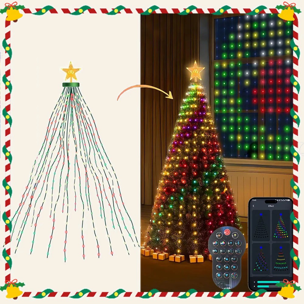LumeMagic™ Smart Animated Christmas Tree Lights – App Controlled (400 LEDs)