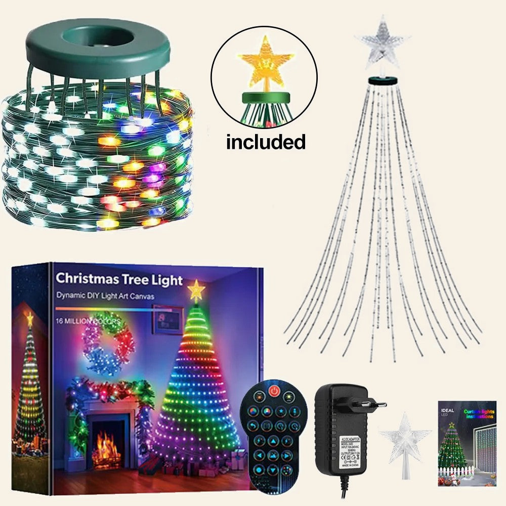 LumeMagic™ Smart Animated Christmas Tree Lights – App Controlled (400 LEDs)